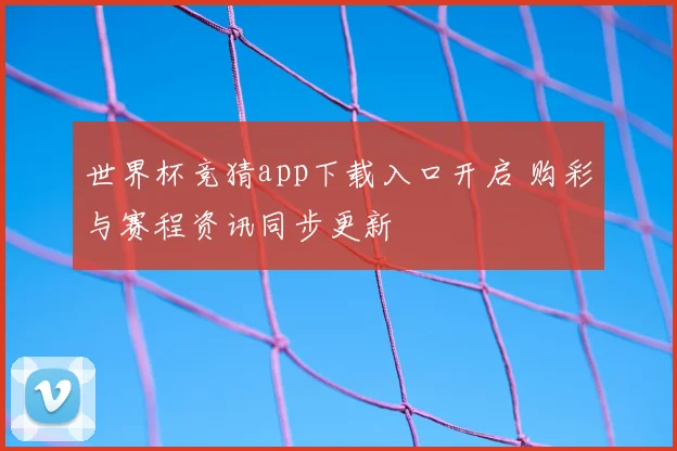 世界杯竞猜app下载入口开启 购彩与赛程资讯同步更新